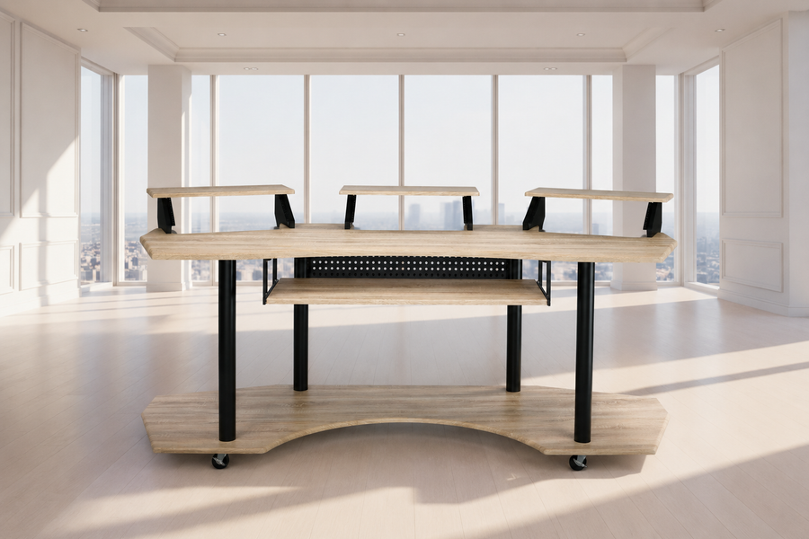 Eleazar Computer Desk, Natural Oak 92897