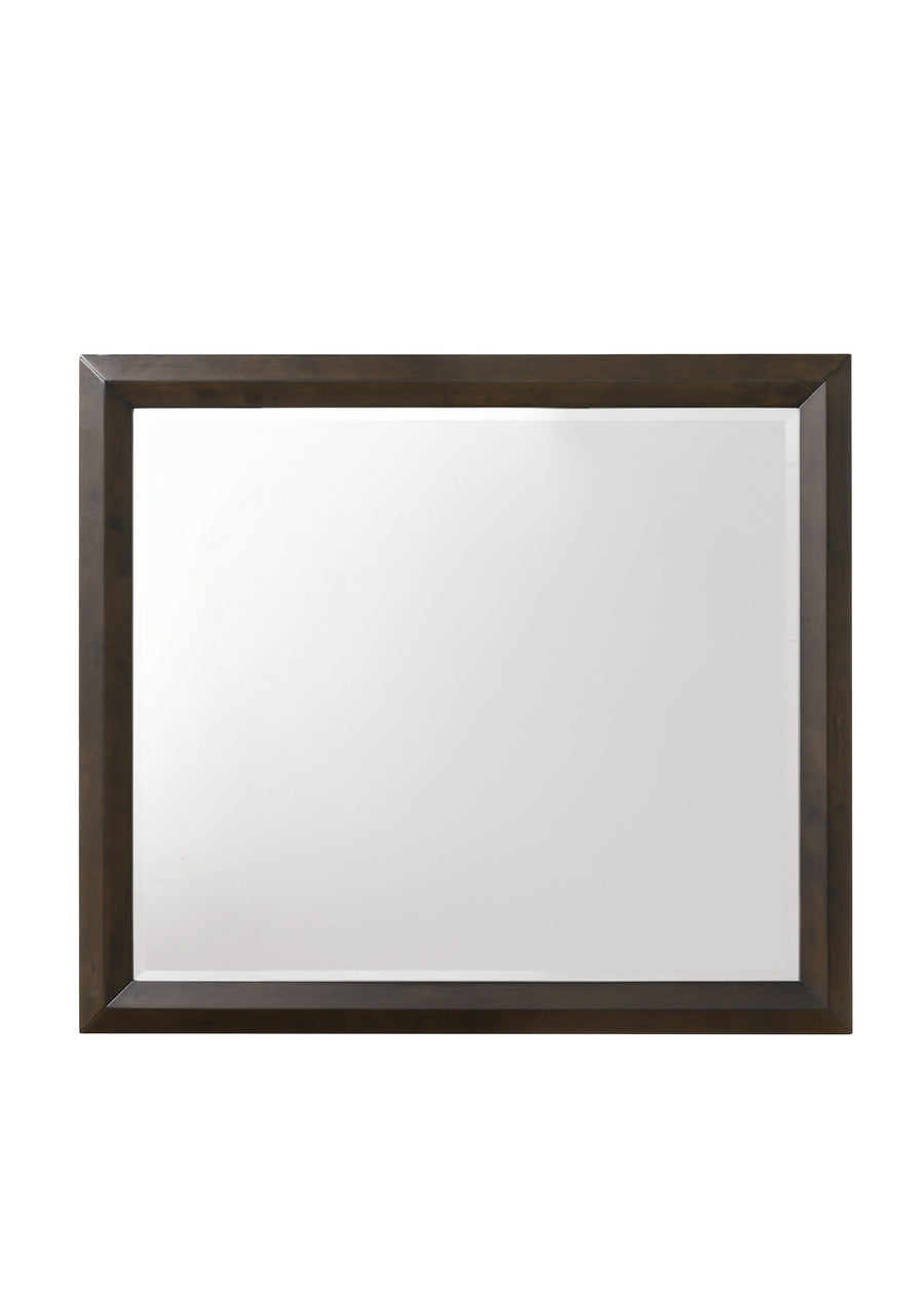 Merveille Espresso Framed Mirror | 39 × 35 In