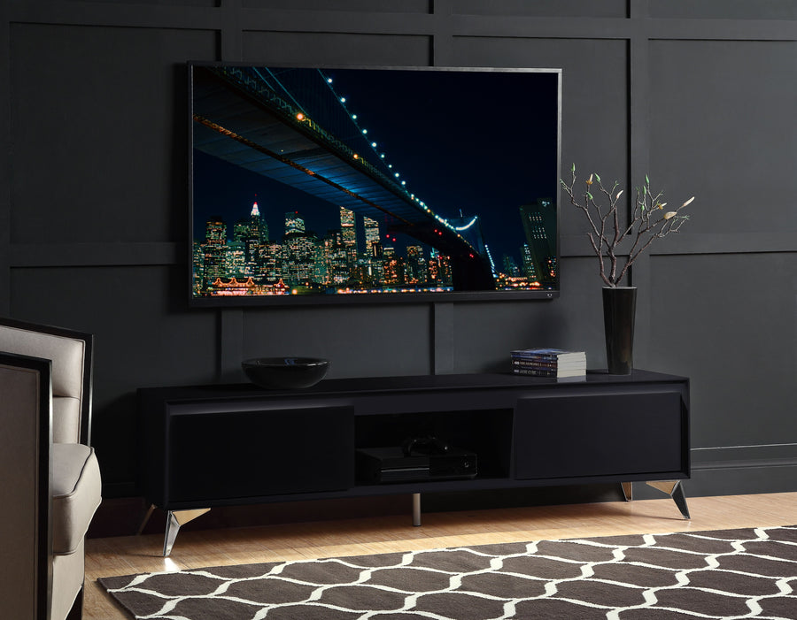 Raceloma TV stand , LED, Black Chrome Finish 91994