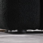 Black Marshmallow Bouclé Sofa | Sculptural 84-Inch 3-Seater