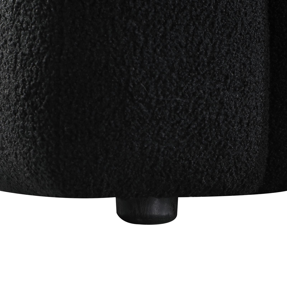 Black Marshmallow Bouclé Sofa | Sculptural 84-Inch 3-Seater