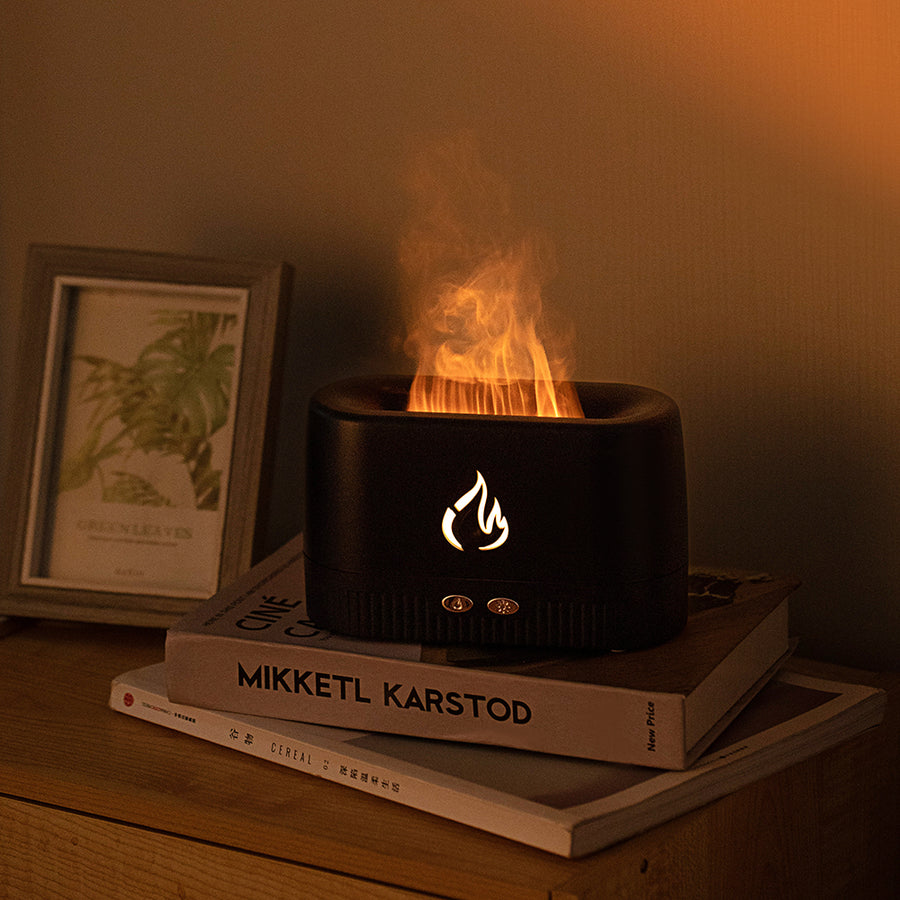 Factory Price Flame Humidifier Aroma Diffusers Machine Silent Essential Oil Flame Aroma Diffuser