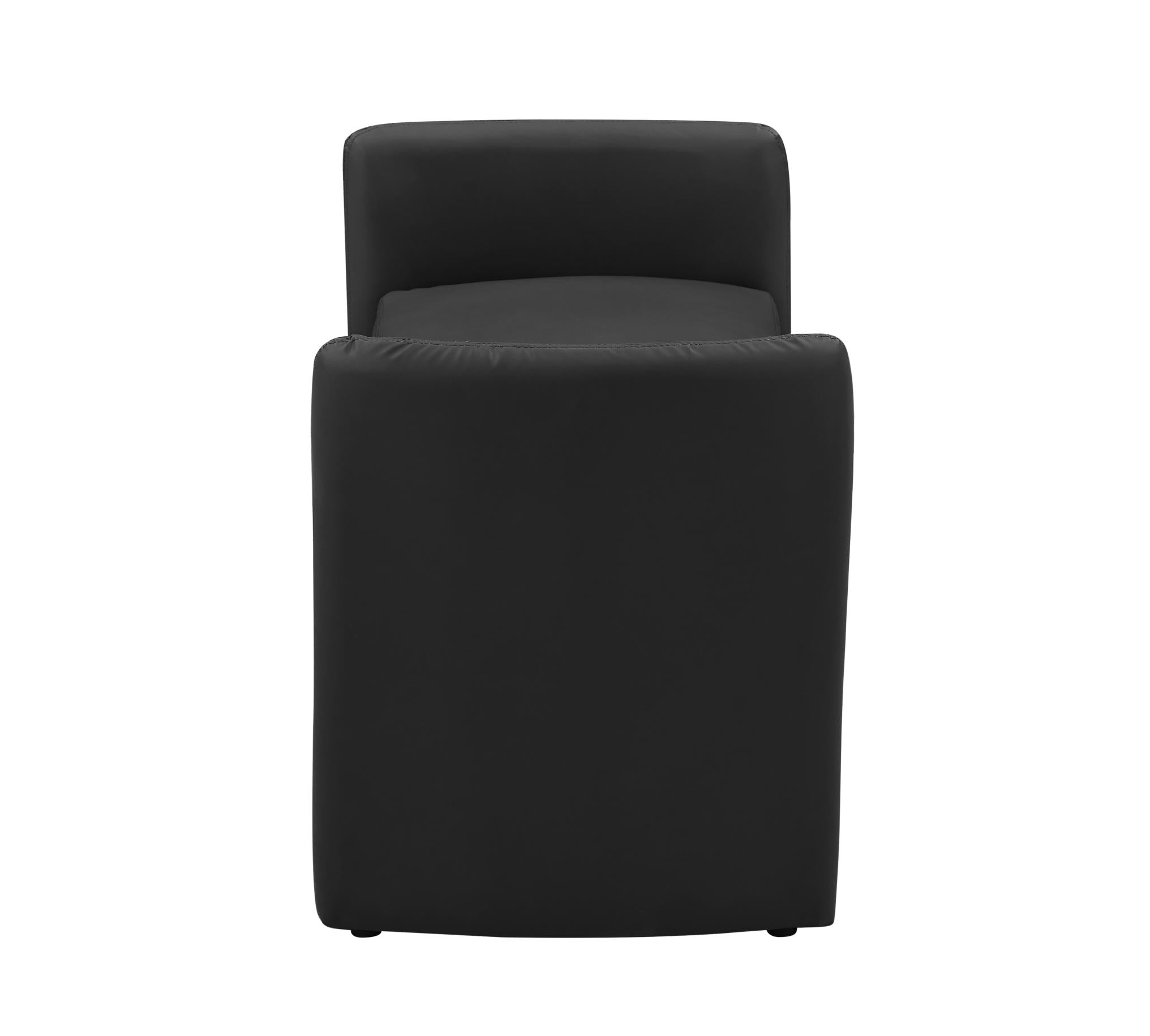 Modern Upholstered Bed Bench Entryway BenchOttoman with Armrest