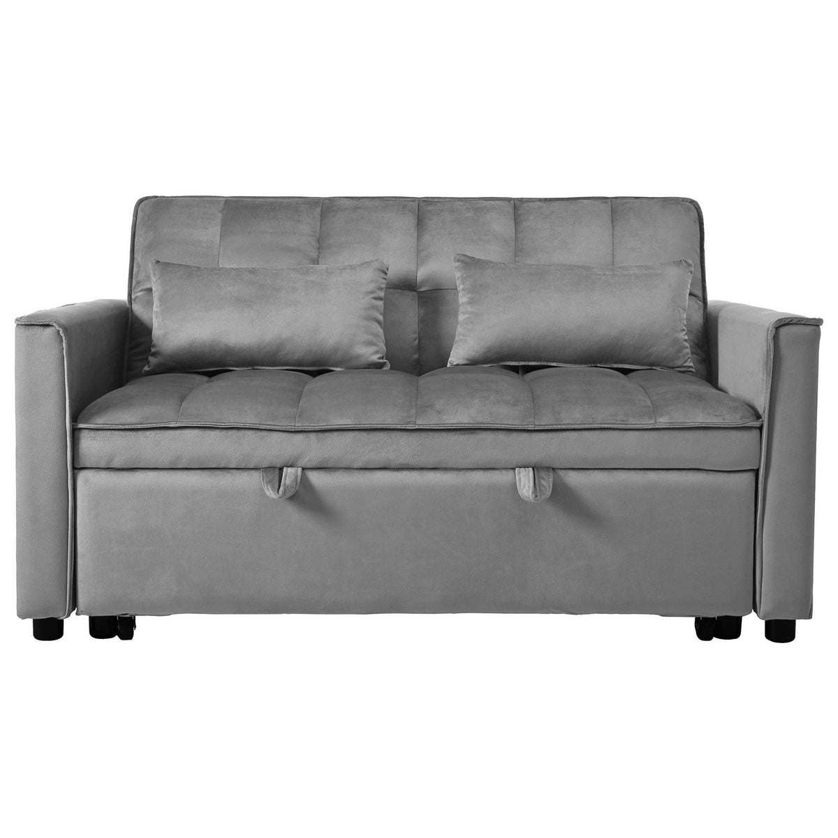 Dark Gray 3-in-1 Pull-Out Sleeper Loveseat