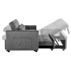 Dark Gray 3-in-1 Pull-Out Sleeper Loveseat
