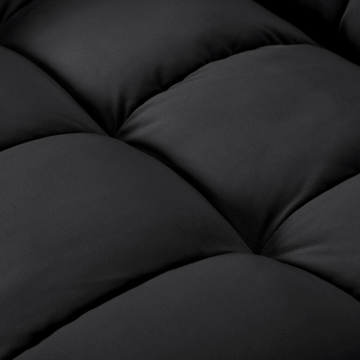 Black Velvet 74-Inch Convertible Futon Sofa Bed