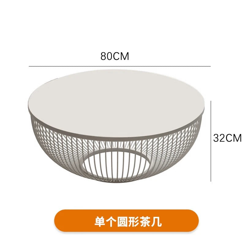 Korea Design Coffee Table Storage Simple India Bedroom White Round Coffee Table Wood Japanese Mesa Centro Salon Home Furniture