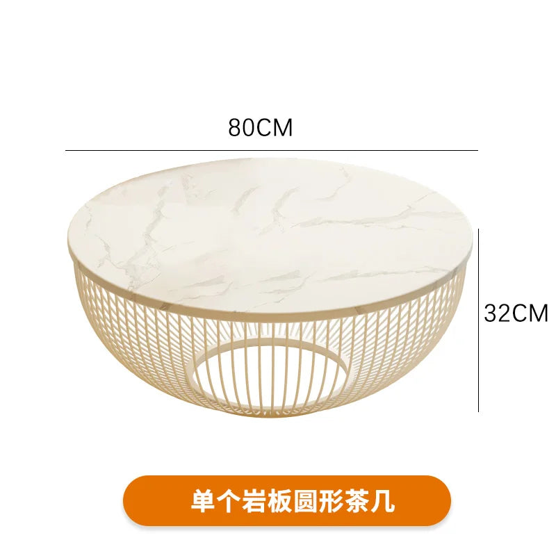 Korea Design Coffee Table Storage Simple India Bedroom White Round Coffee Table Wood Japanese Mesa Centro Salon Home Furniture