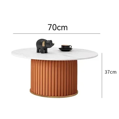 Simple Glamour Coffee Tables Round Small Nordic White Coffee Table Unique Minimalist Mesa Auxiliar Salon Living Room Furniture