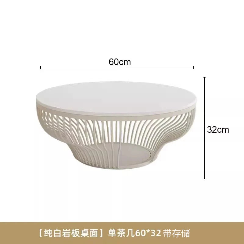 Korea Design Coffee Table Storage Simple India Bedroom White Round Coffee Table Wood Japanese Mesa Centro Salon Home Furniture