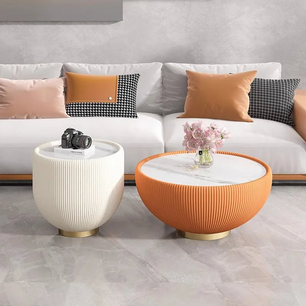 Round Original Coffee Tables Orange Storage Small Living Room Coffee Tables Center Family Mesa Auxiliar Salon Home Furniture