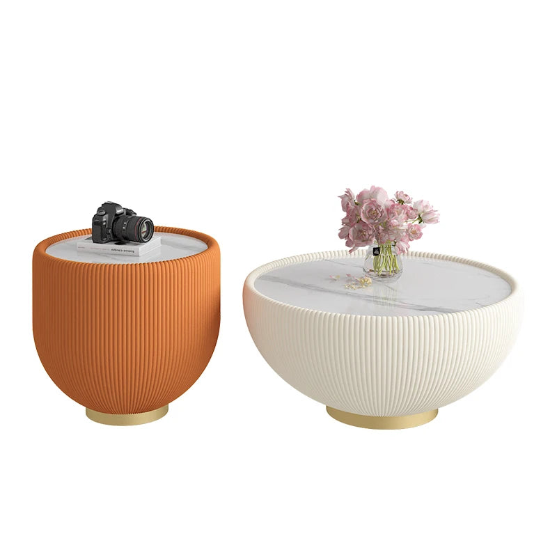 Round Original Coffee Tables Orange Storage Small Living Room Coffee Tables Center Family Mesa Auxiliar Salon Home Furniture