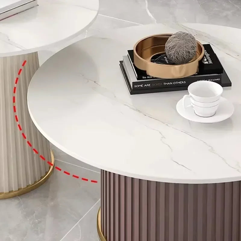 Simple Glamour Coffee Tables Round Small Nordic White Coffee Table Unique Minimalist Mesa Auxiliar Salon Living Room Furniture
