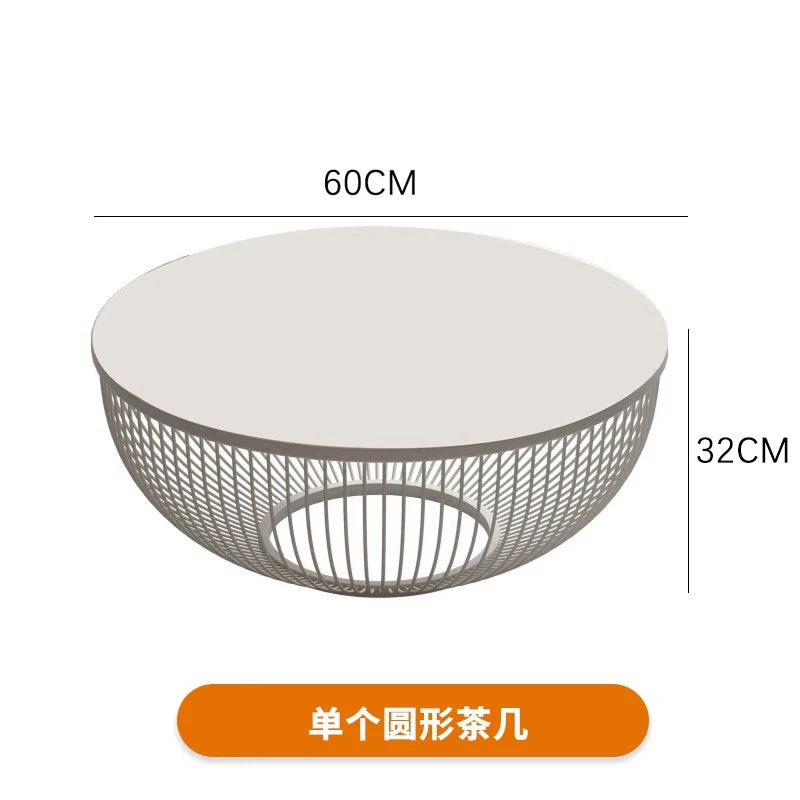 Korea Design Coffee Table Storage Simple India Bedroom White Round Coffee Table Wood Japanese Mesa Centro Salon Home Furniture