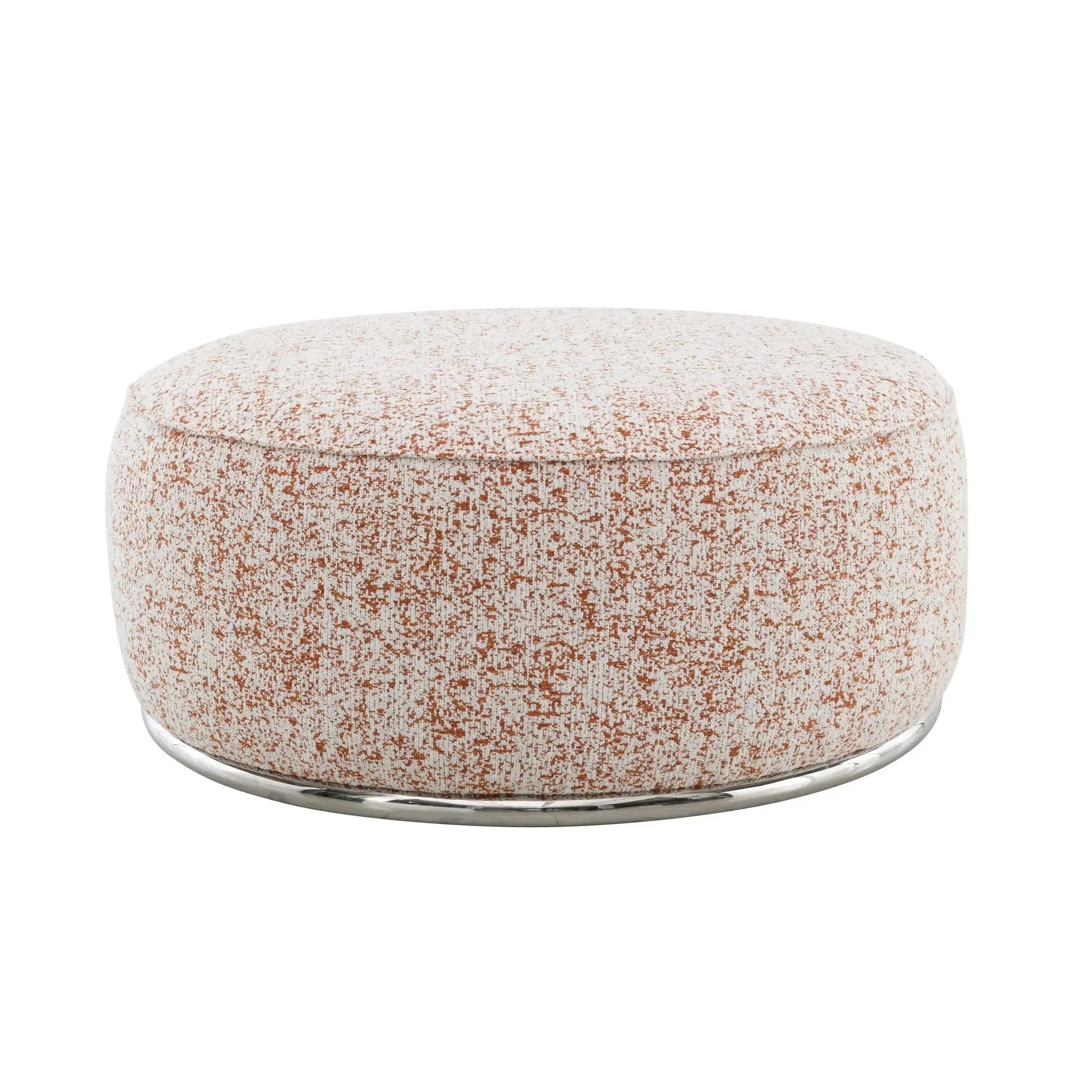 Pink Metal Frame Ottoman Stylish Stool & Ottoman Furniture
