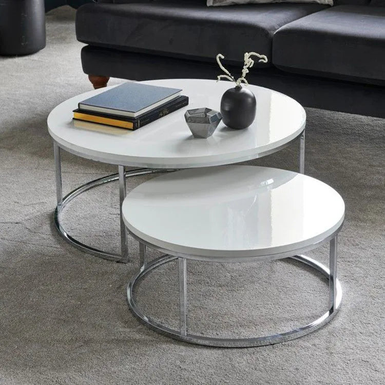 Modern Luxury Living Room Furniture Sets Metal Center Coffee Tables  Meuble De Table Basse Salon Glass Coffee Table