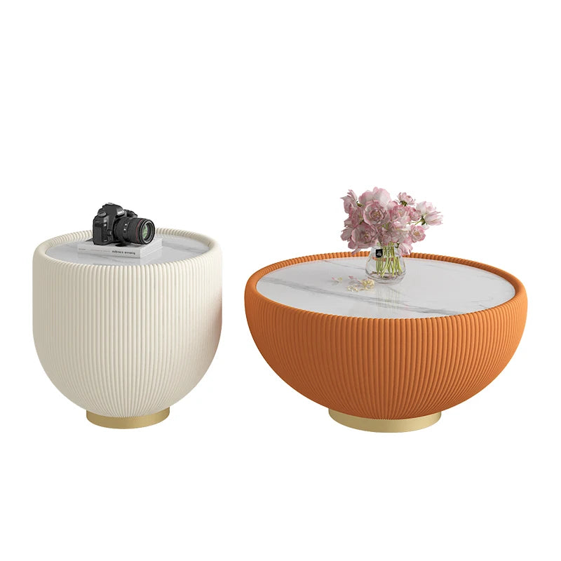 Round Original Coffee Tables Orange Storage Small Living Room Coffee Tables Center Family Mesa Auxiliar Salon Home Furniture