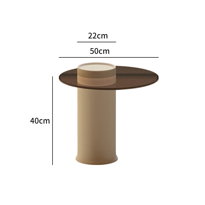 Korea Design Coffee Table Storage Simple India Bedroom White Round Coffee Table Wood Japanese Mesa Centro Salon Home Furniture