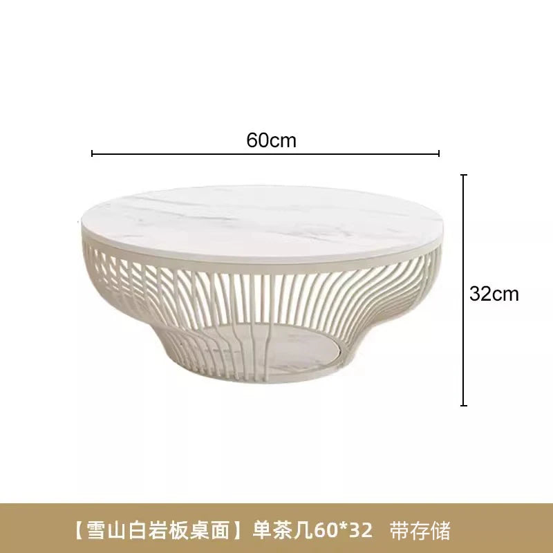 Korea Design Coffee Table Storage Simple India Bedroom White Round Coffee Table Wood Japanese Mesa Centro Salon Home Furniture