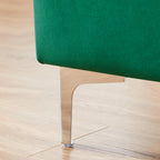 Forest Green Upholstered Storage Bench | Two-Seater
