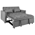 Dark Gray 3-in-1 Pull-Out Sleeper Loveseat