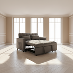 Dark Gray 3-in-1 Pull-Out Sleeper Loveseat