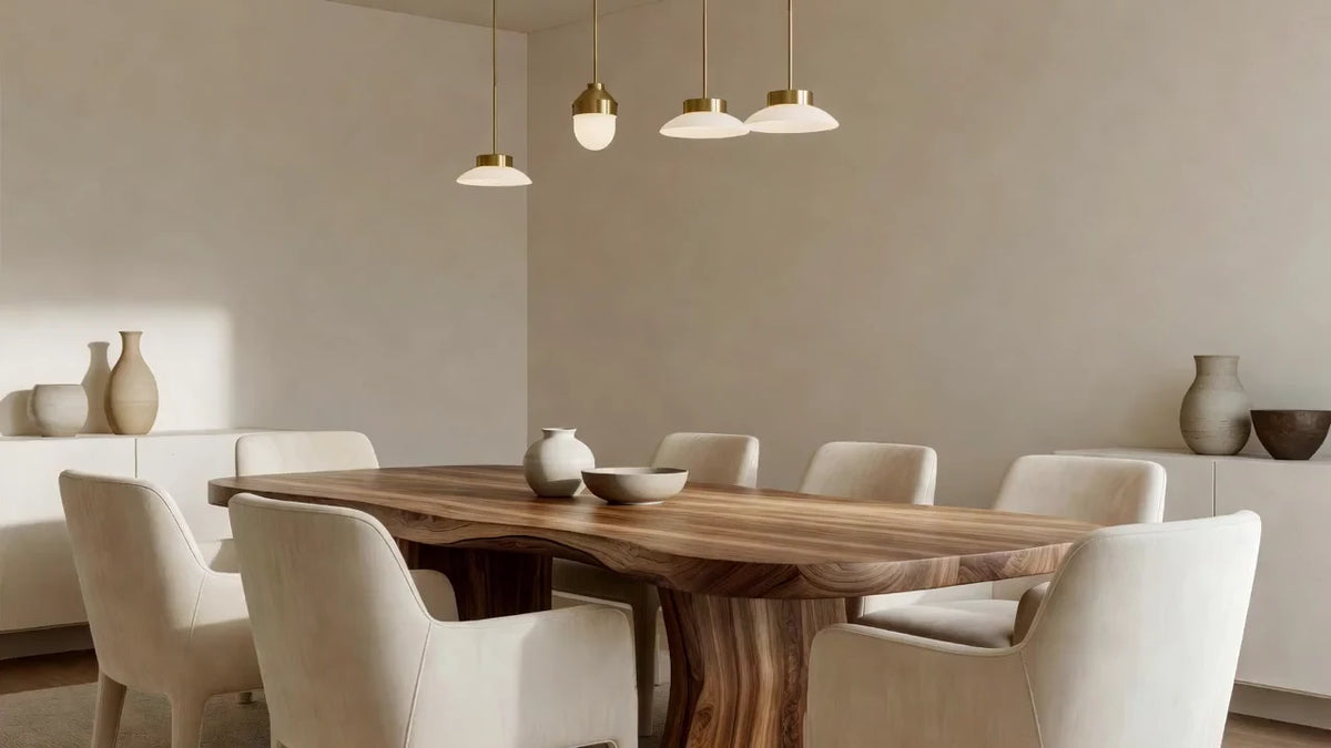 Bright Golden Home room in natural daylight