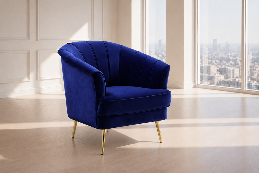 Eivor Chair, Blue Velvet LV00211