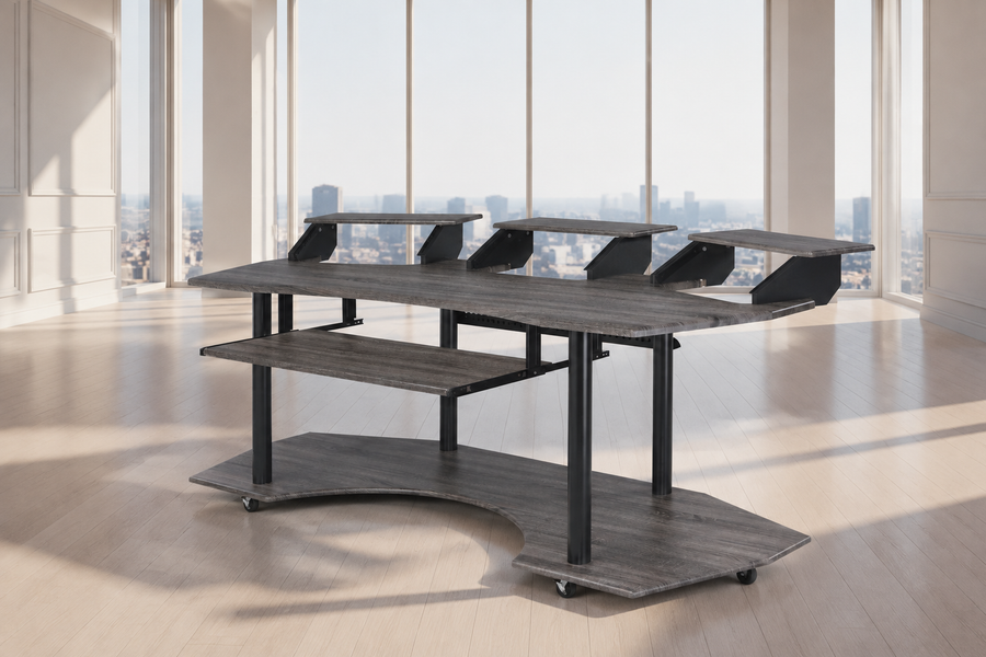 Eleazar Computer Desk, Black Oak 92895