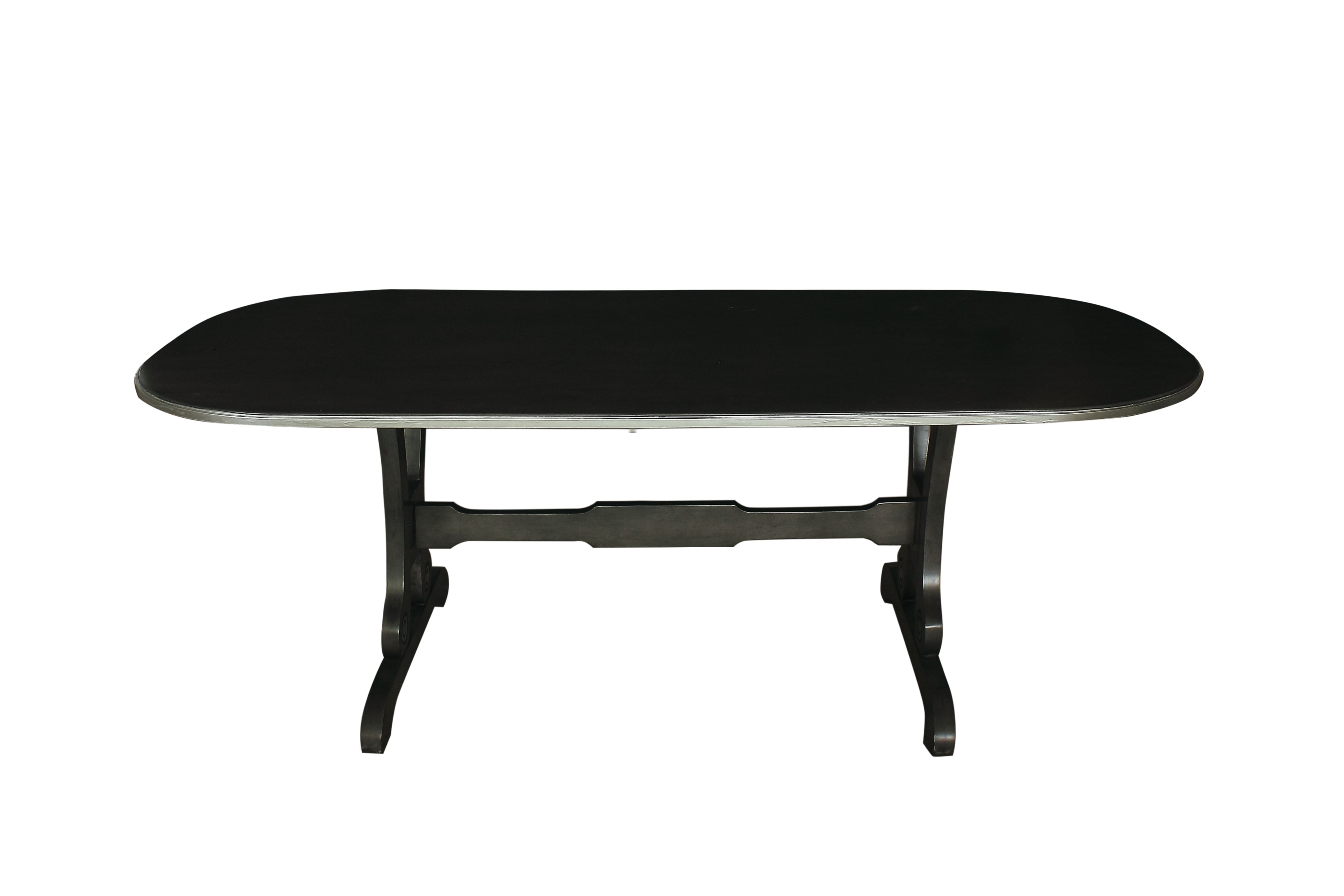 House Beatrice Dining Table, Charcoal Finish 68810