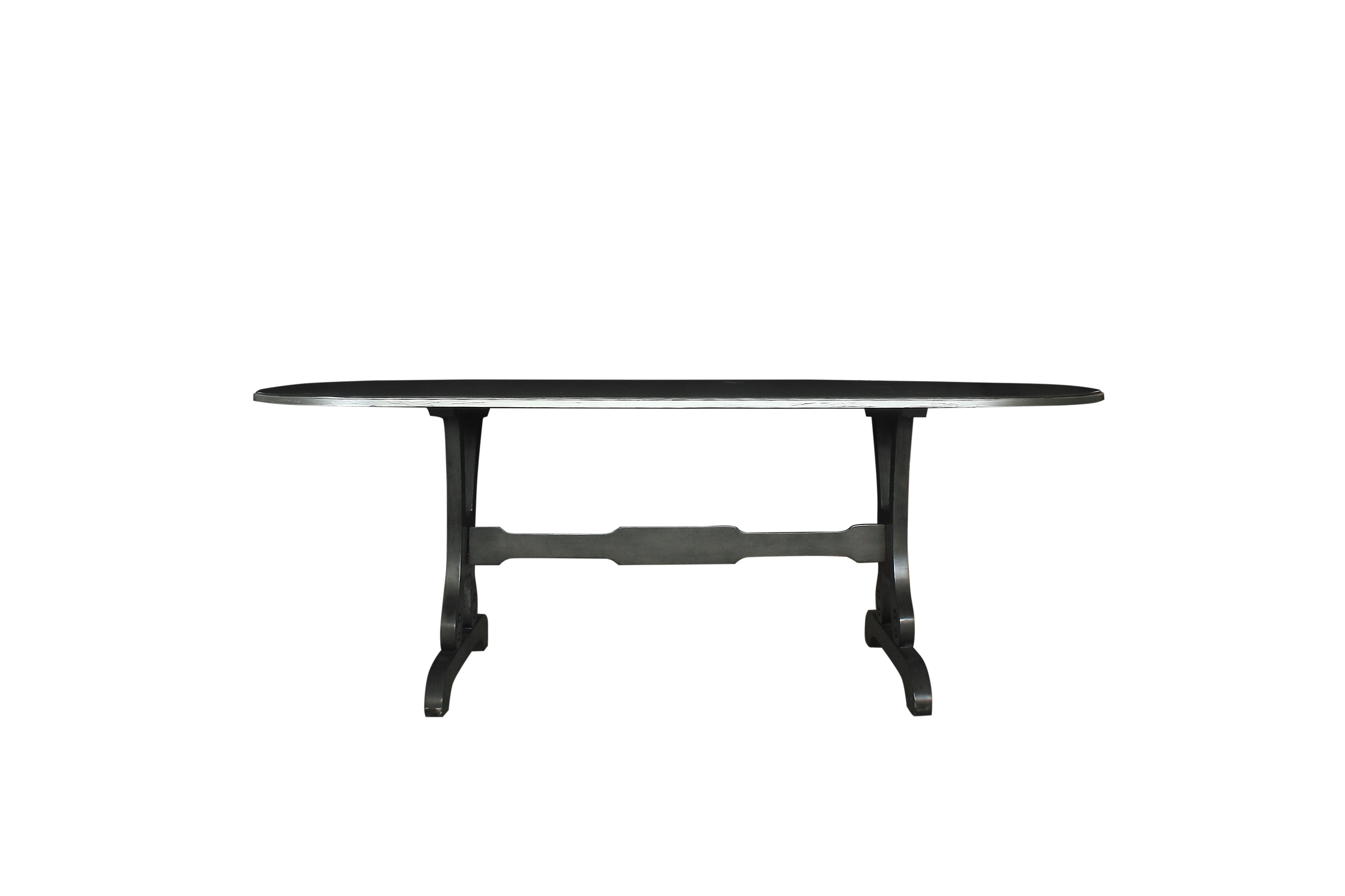 House Beatrice Dining Table, Charcoal Finish 68810