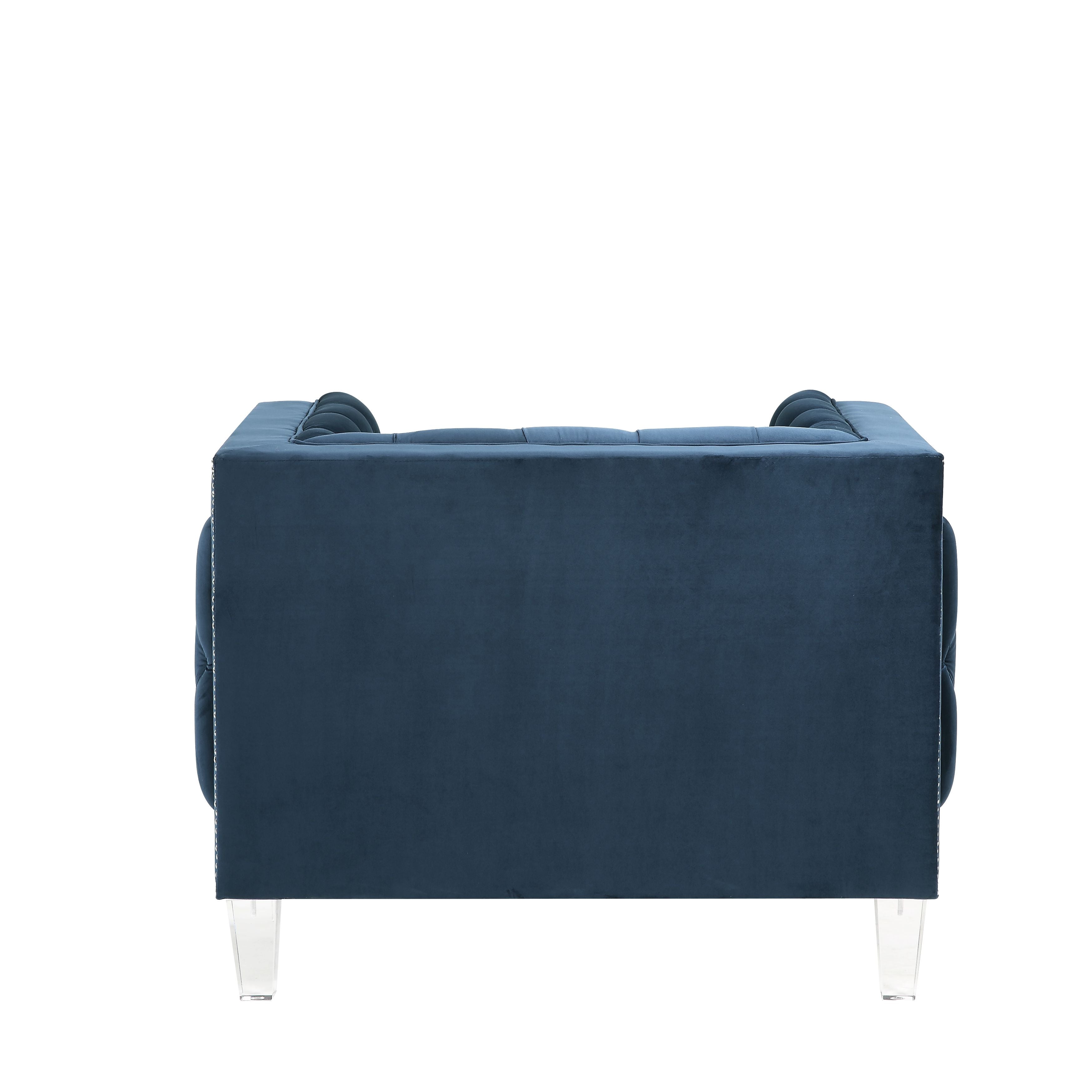 Ansario Chair, Blue Velvet 56457