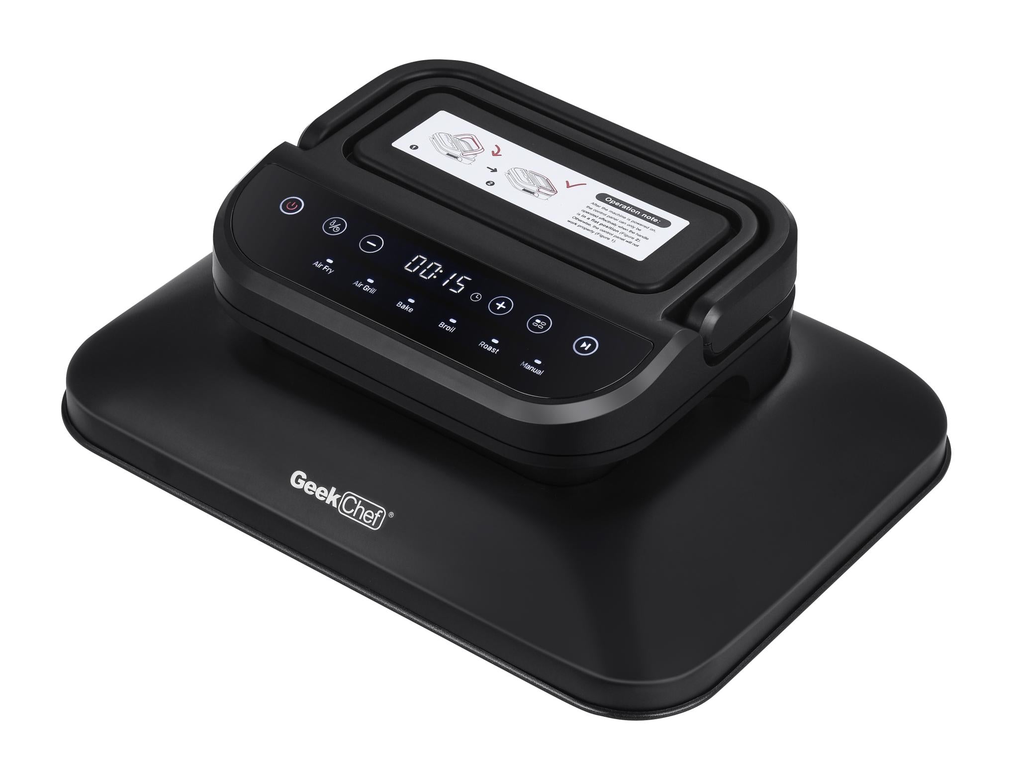 Geek Chef 7 In 1 Smokeless Electric Indoor Grill,  Portable 2 in 1 Indoor Tabletop Grill & Griddle Ban on Amazon