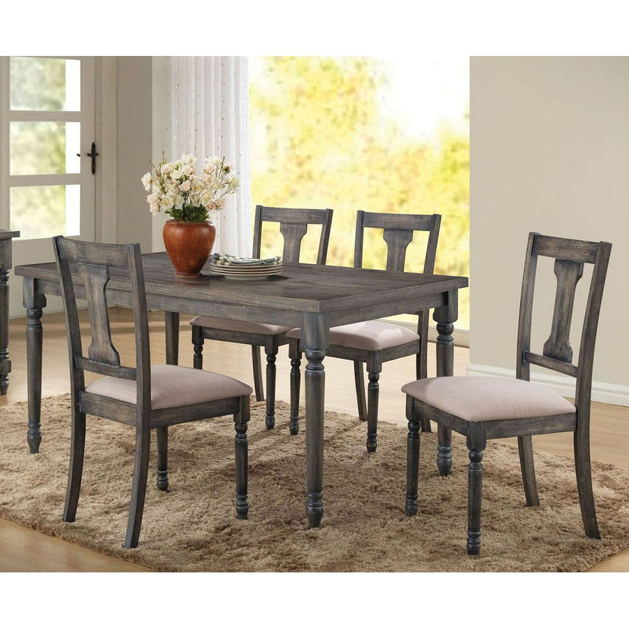 Wallace Dining Table in Weathered Gray 71435