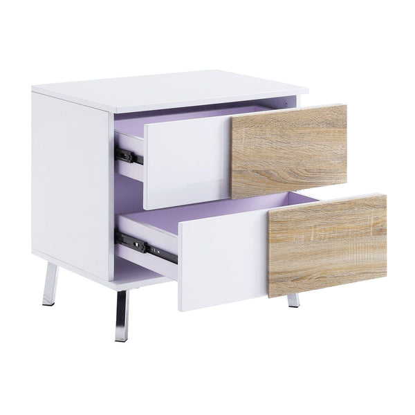 Verux End Table, White High Gloss 84932